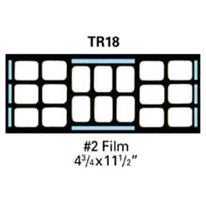 TrollMount X-Ray Film Mounts TR18 #2 Plastic 100/Bx