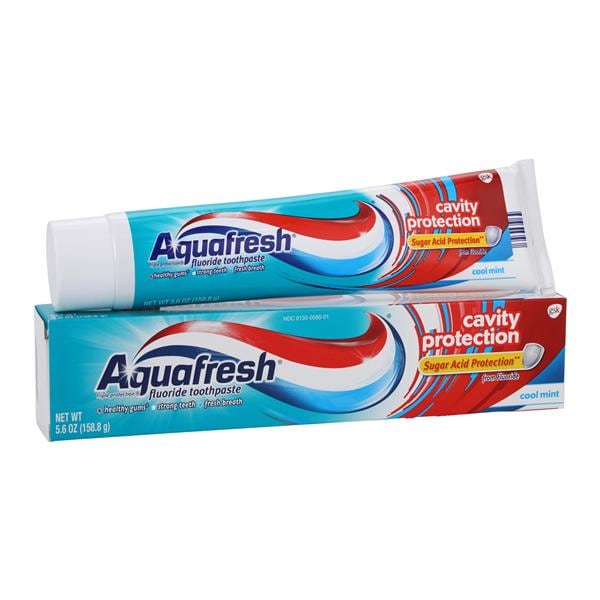 Aquafresh Cavity Protection Cool Mint Toothpaste 5.6 oz 0.25% NaF 5.6oz/Tb