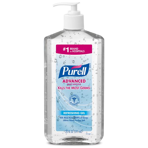 Purell Gel Sanitizer 20 oz 12/Ca