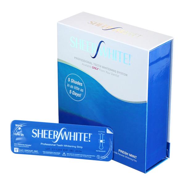 Sheer White At Home Whitening Strips Bulk Pack 20% Carbamide Peroxide 24/Pk