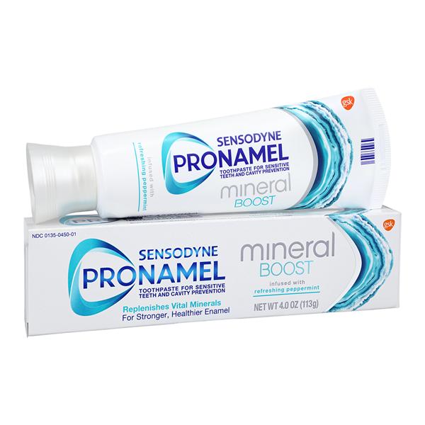 Sensodyne ProNamel Mineral Boost Tube Peppermint Toothpaste 4 oz Fluoride 4oz/Tb