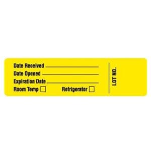 Reagent Label Yellow 3-1/2x7/8" 1000/Pk