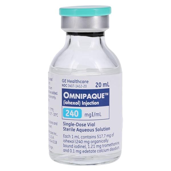 Omnipaque Injection 240mg/mL SDV 20mL 10/Package