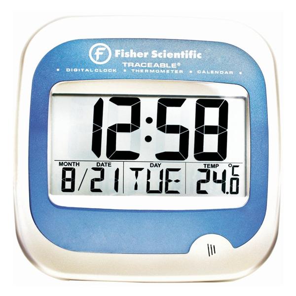 Traceable Clock Thermometer ABS Plastic -5 to 50C Ea