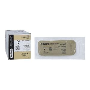 Perma Sharp Suture 6-0 18" Chromic Gut Monofilament C-1 Undyed 12/BX