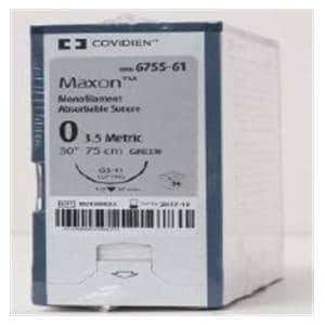 Maxon Suture 0 30" Polyglyconate Copolymer Monofilament GS-11 Green 36/Ca