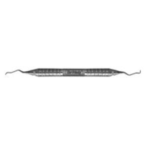 Curette Turgeon Modified Double End Size 11/12 #6 Satin Steel Immunity Steel Ea