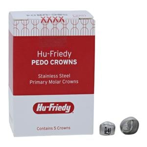 PEDO CROWNS Stainless Steel Crowns Size URD4 1st Pri URM Refill 5/Pk