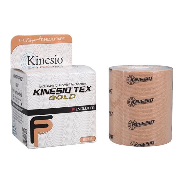 Kinesio Tex Gold Kinesiology Tape Cotton/Elastic/Acrylic 3"x5.5yd Bge NS 4Rl/Bx