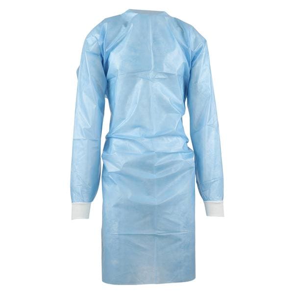 Isolation Gown AAMI Level 4 Coated Polypropylene Universal Blue 100/Ca