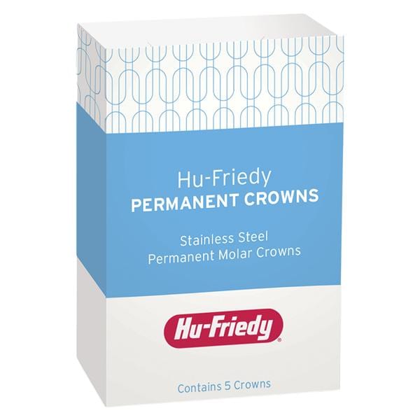 PERMANENT CROWNS Stainless Steel Crowns Size 6UL2 Upper Left Refill Package 5/Bx