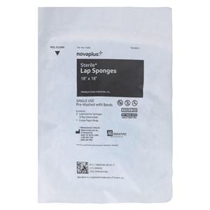 Pre-Washed Laparotomy Sponge 18x18" Sterile