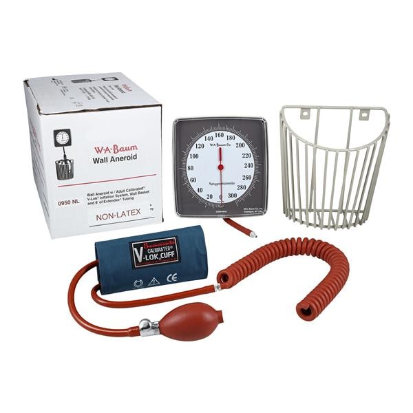 Calibrated V-Lok Aneroid Sphygmomanometer Ntrl Wht LF Arm Hi Cnrst Dl Dspl EA