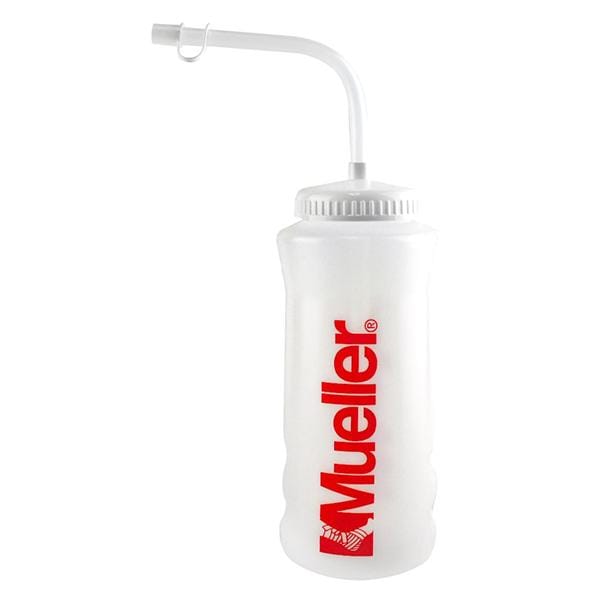 Water Bottle White Straw Quart