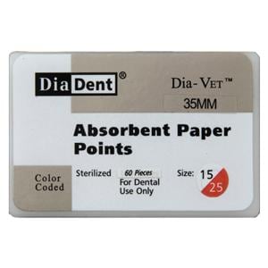 Dia-Vet Absorbent Points Size 15-25 0.02 60/Bx