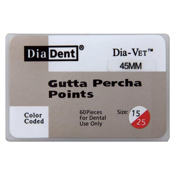 Dia-Vet Oversized Gutta Percha Points Size 60-80 Assorted 60/Bx