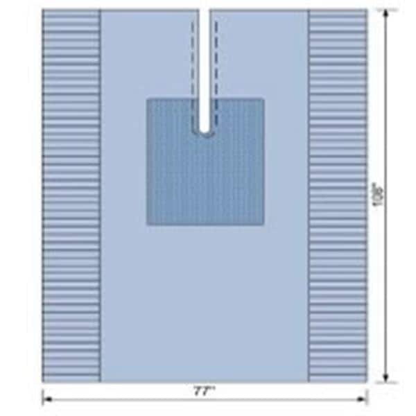 77x108" Sterile U-Shaped Sheet Fenestrated