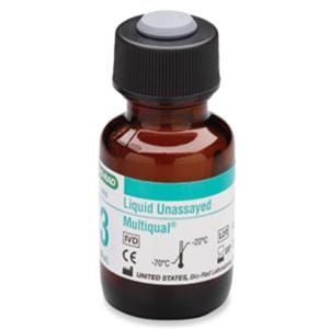 Multiqual Unassayed Chemistry Level 3 Control 12x10mL For Analyzer 13/Bx