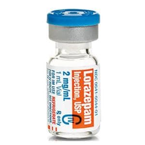 Ativan Injection 2mg/mL Vial 1mL 25/Pk