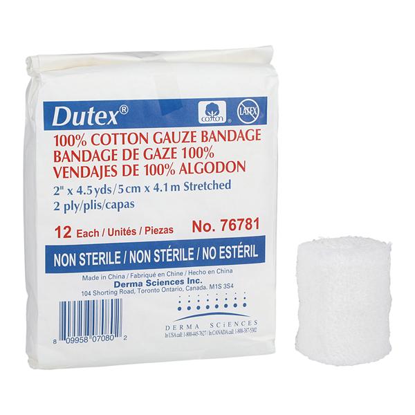 Dutex Conforming Bandage Cotton 2"x4.1yd 2 Ply Non-Sterile 96/Ca