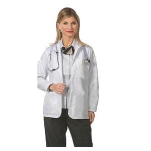 Consultation Lab Jacket 3 Pockets Long Sleeves 28.5 in Small White Womens Ea