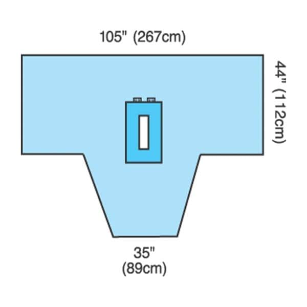 Convertors Peri/GYN Pack Reinforced Poly Table Cover 44x85"