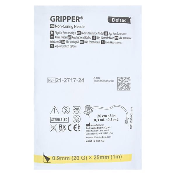 Gripper Huber Needle 20gx1" Conventional 12/Bx, 1 BX/CA