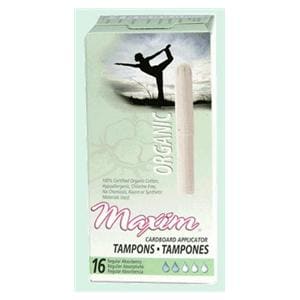 Tampon Regular Absorbency Cardboard Applicator White Disposable 500/Ca