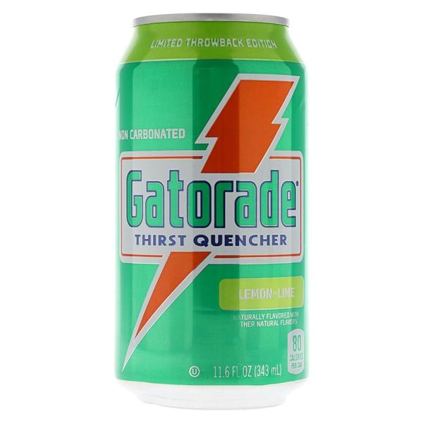 Gatorade Sports Beverage Lemon Lime 11.6oz Can 24/Ca