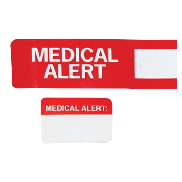 Medical Alert: 6-1/2x1" Informational Label 50/Pk