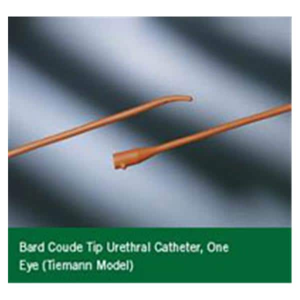 Catheter Intermittent 20Fr Coude Olive Tip Rubber 16" 12/Ca