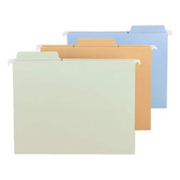 FasTab Hanging File Folder Letter Size Assorted 18/Pack 18/Pk