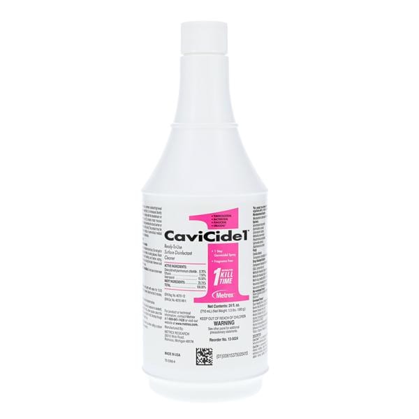 Disinfectant & Decontaminant Surface CaviCide1 Spray Bottle 24 oz 24oz/Bt, 12 BT/CA