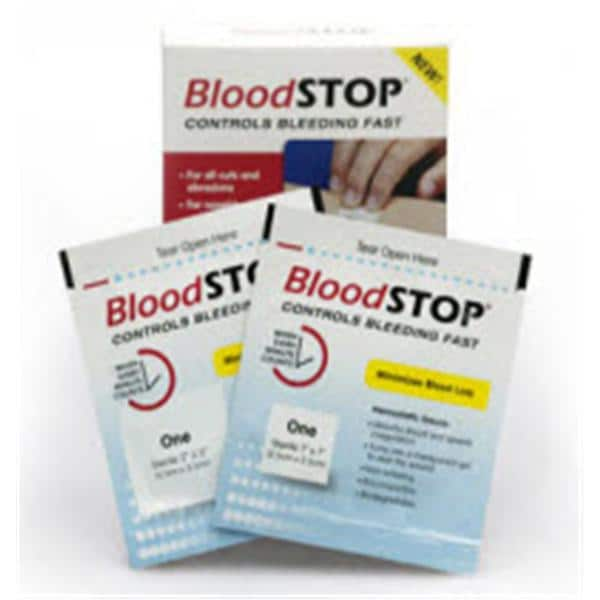 BloodStop Ix Cotton Gauze Pad 2x2" Sterile Adhesive LF