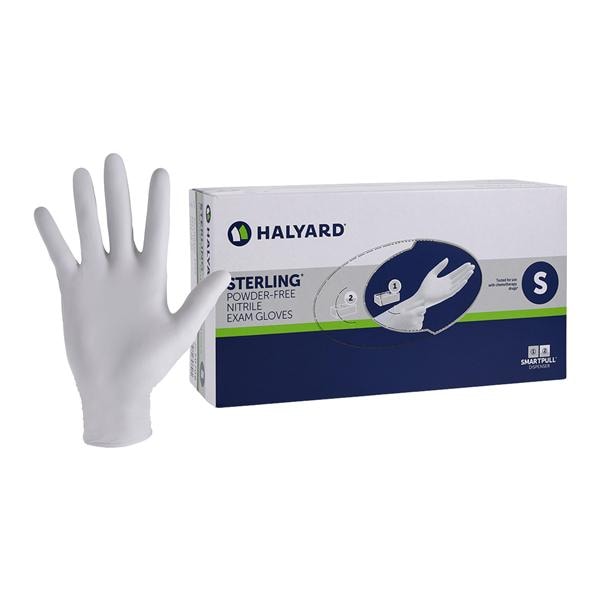 Sterling Nitrile Exam Gloves Small Sterling Silver Non-Sterile