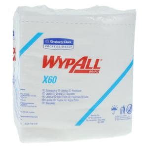 Wipers 1/4 Fold Hydroknit 12.5 in x 14.4 in White 76/Pk