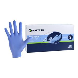 Aquasoft Nitrile Exam Gloves Small Blue Non-Sterile