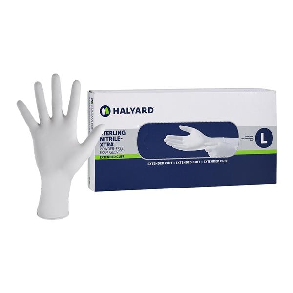 Sterling Nitrile Exam Gloves Large Gray Non-Sterile, 10 BX/CA