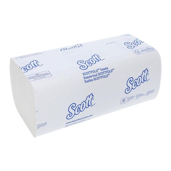 Scott Hand Towel Single Fold Disposable Fbr 2 Ply 9.4 in x 12.4 in Wt 4375/Ca