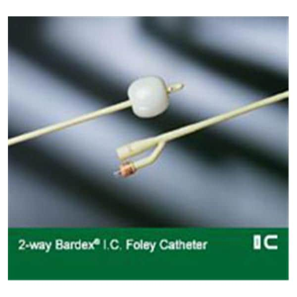 Catheter Foley 18Fr 30cc Medium Coude Olive Tip 2-Way 12/Ca