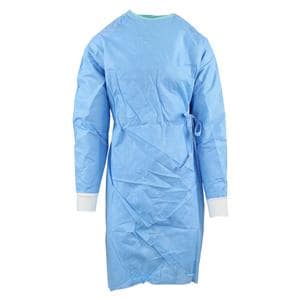 Gown Surgical Ultra Disposable SMS Fabric Size Small Blue / Green 30/Ca