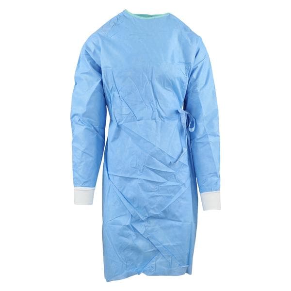 Gown Surgical Ultra Disposable SMS Fabric Size Small Blue / Green 30/Ca