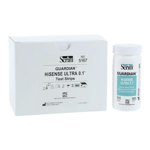 Guardian HiSense ULTRA 0.1 Chlorine Test Strip With Sample Cups Bx