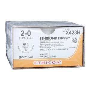 Ethibond Excel Suture 2-0 30" Polyester Braid CT-1 Green 36/Bx