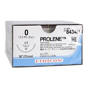 Prolene Suture 0 30" Polypropylene Monofilament CT Blue 36/Bx