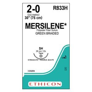 Mersilene Suture 2-0 30" Polyester Braid SH Green 36/Bx