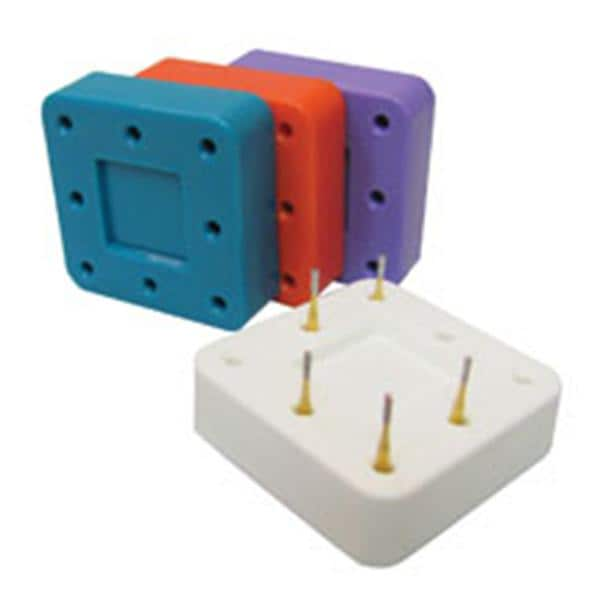 Bur Block Magnetic Microban 8 Hole Neon Purple Ea