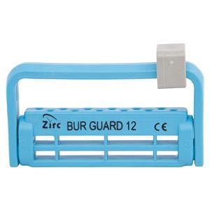 Steri-Bur Guard Bur Block Antimicrobial Microban 12 Hole Neon Blue Dtchbl Lid Ea