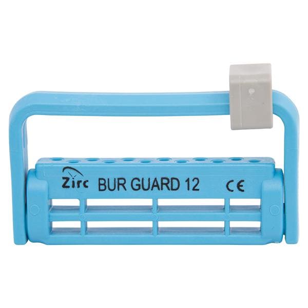 Steri-Bur Guard Bur Block Antimicrobial Microban 12 Hole Neon Blue Dtchbl Lid Ea