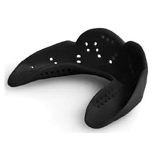 SISU Junior Mouth Guard Strpls Charcoal Black Ages 7-11 Y 12/Bx